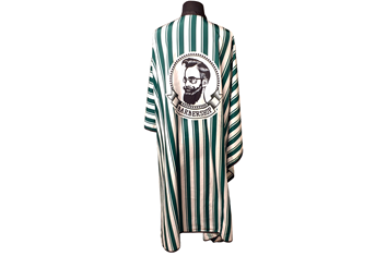 Barberkappe Elhair Green m/hekte